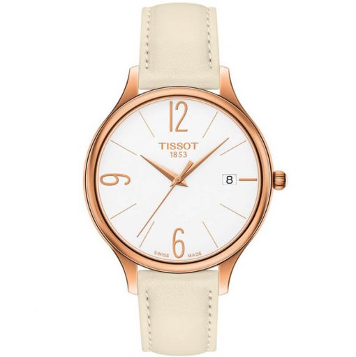 Tissot T-Lady T103.210.36.017.00 Bella Ora Round Leather 38mm