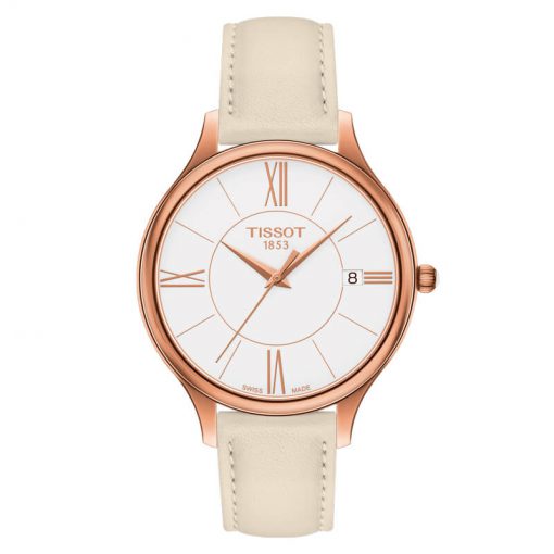 Tissot T-Lady T103.210.36.018.00 Bella Ora Round Leather 38mm