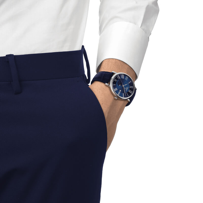 tissot-carson-t122-423-16-043-00-moonphase-watch-40mm- Tissot Carson T122.423.16.043.00 Moonphase Watch 40mm