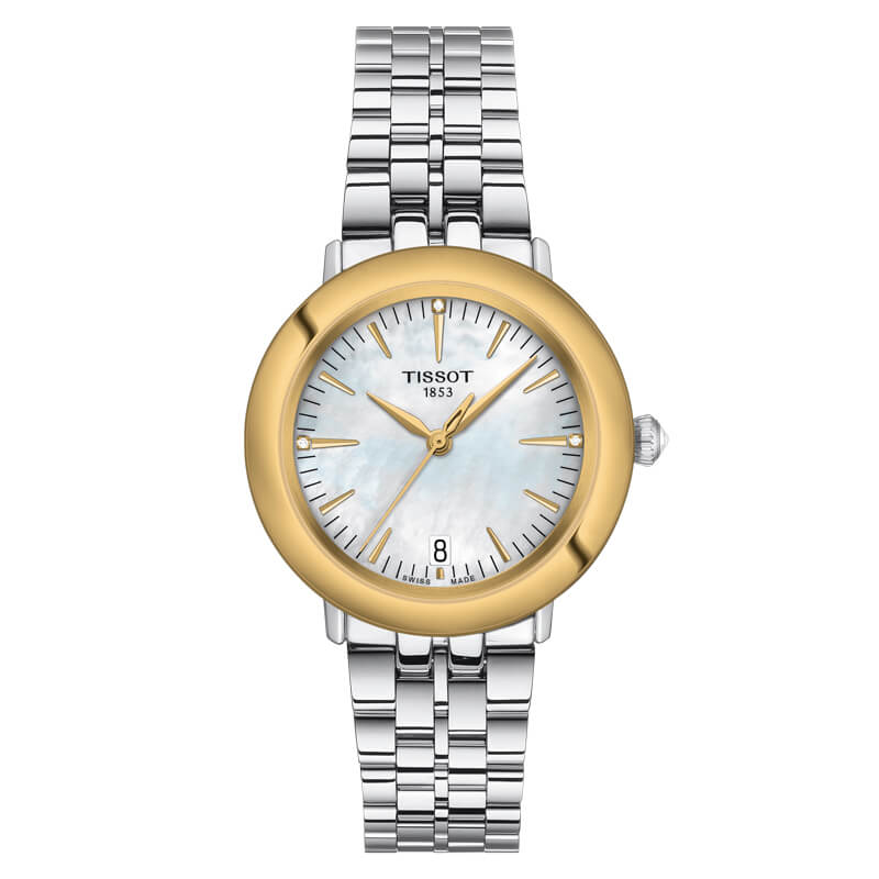 Tissot Glendora T929.210.41.116.01 18K Gold Watch 33mm