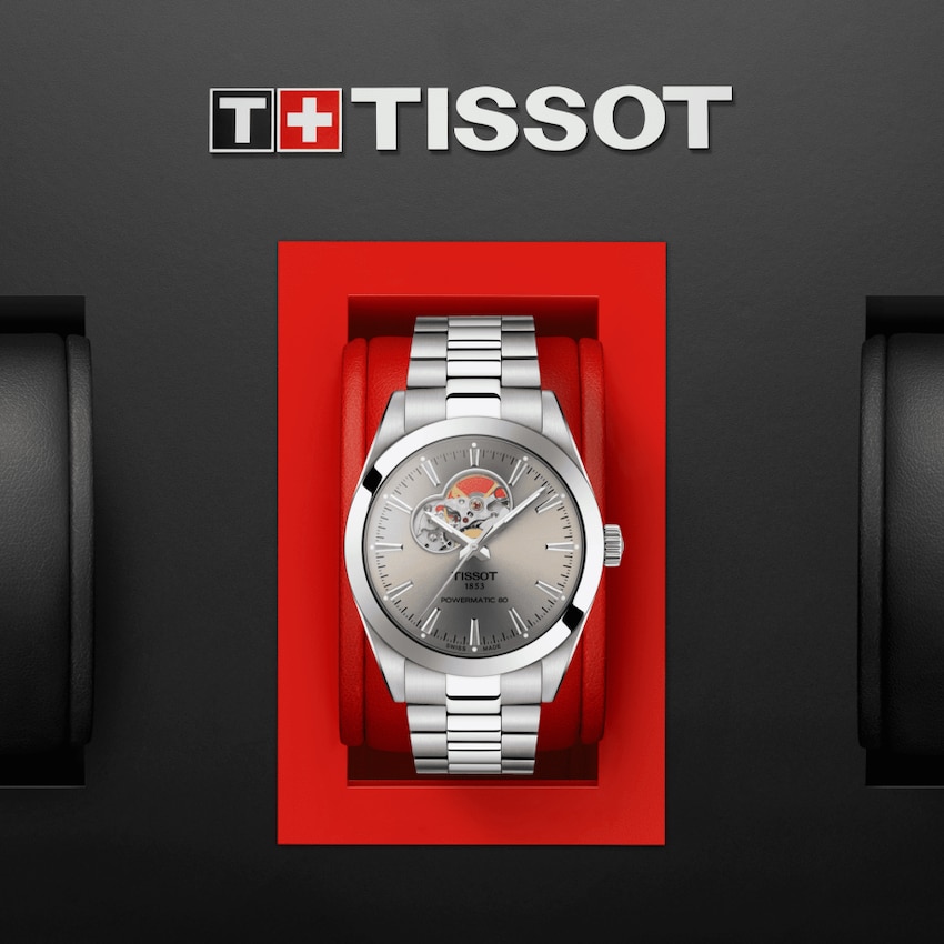 TISSOT GENTLEMAN POWERMATIC 80 OPEN HEART T127.407.11.081.00 TISSOT GENTLEMAN POWERMATIC 80 OPEN HEART T127.407.11.081.00