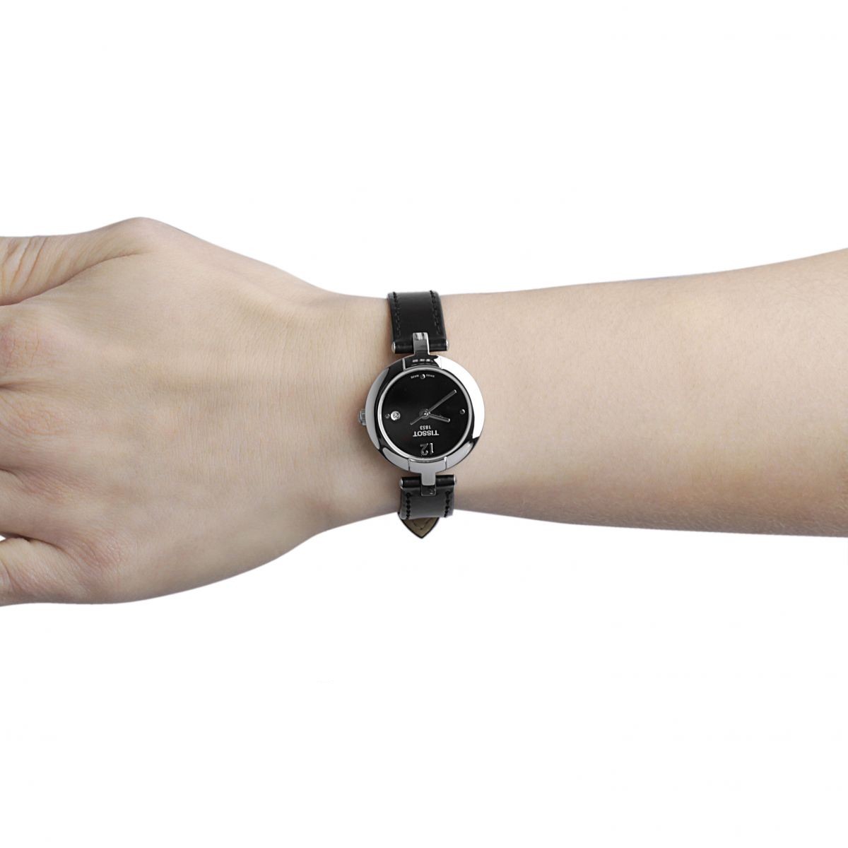 tissot-trend-pinky-black-dial-black-leather-ladies-watch-28mm1